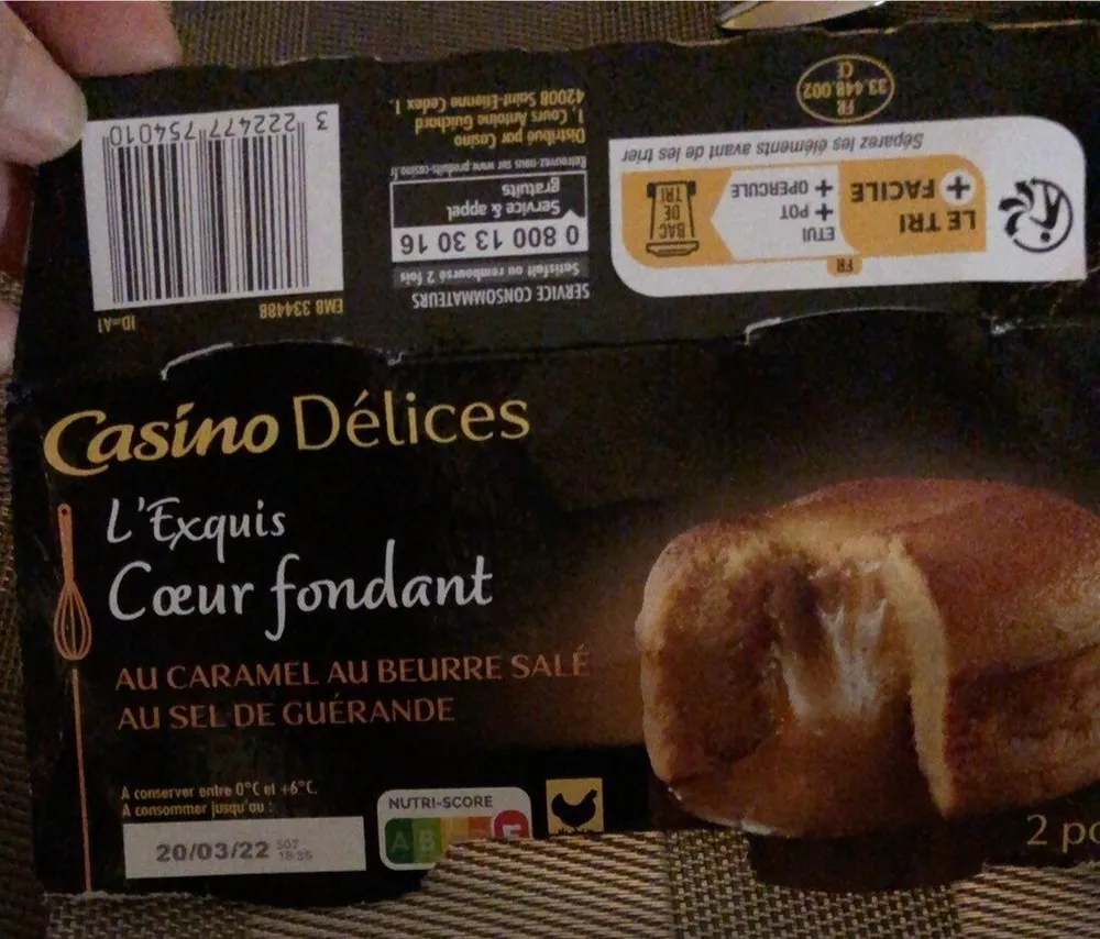Exquis cœur fondant caramel beurre salé