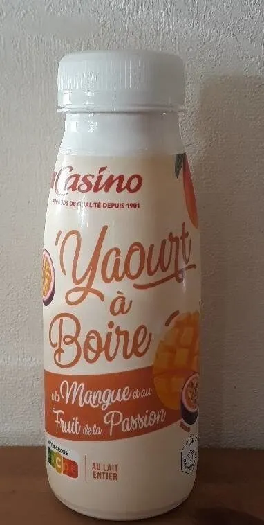 Yaourt à boire mangue passion