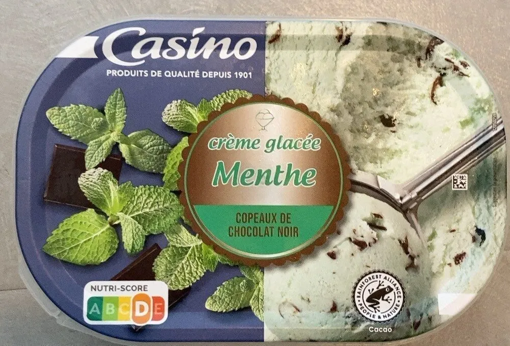 Crème Glacée Menthe Chocolat