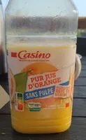 Pur jus d'orange sans pulpe