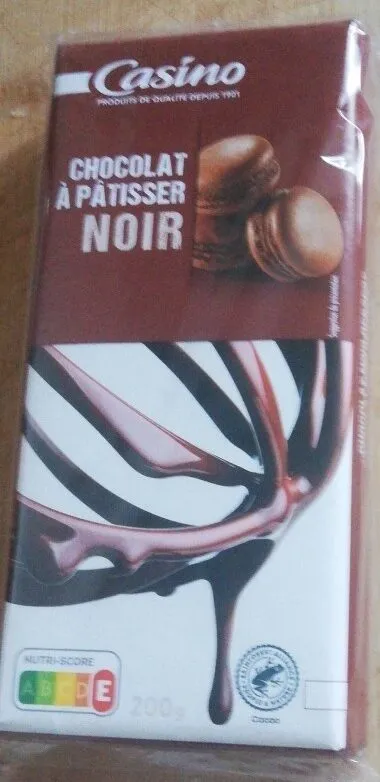 Chocolat à pâtisser Noir