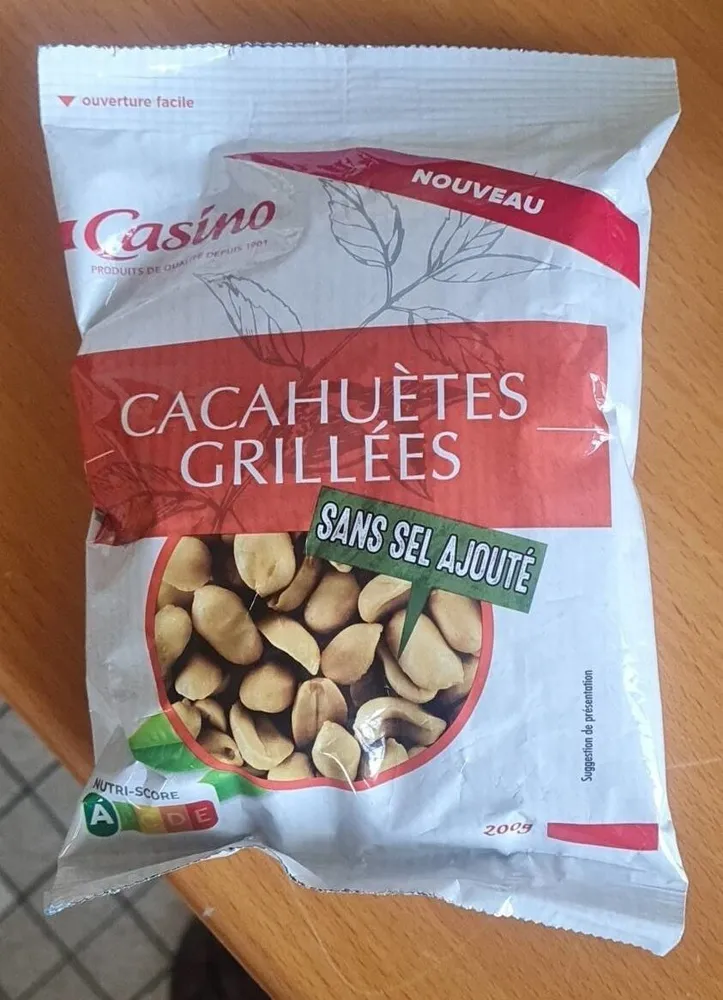 Cacahuètes grillées sans sel ajouté