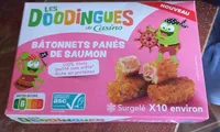 Bâtonnet panés de saumons