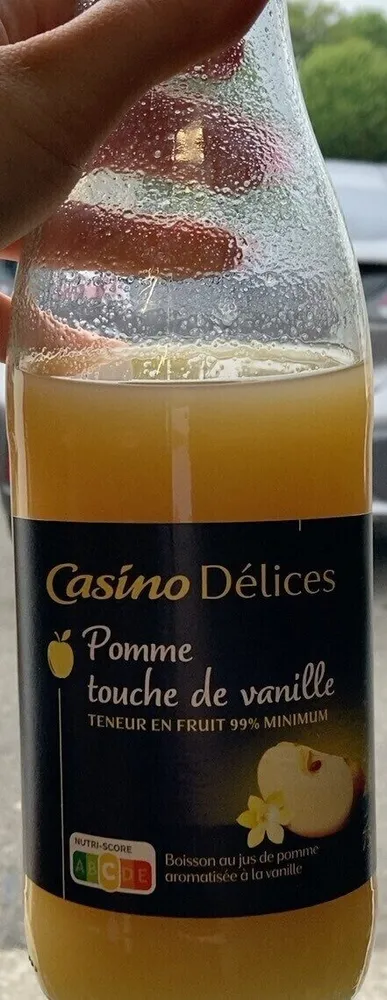 Jus de pomme touche vanille