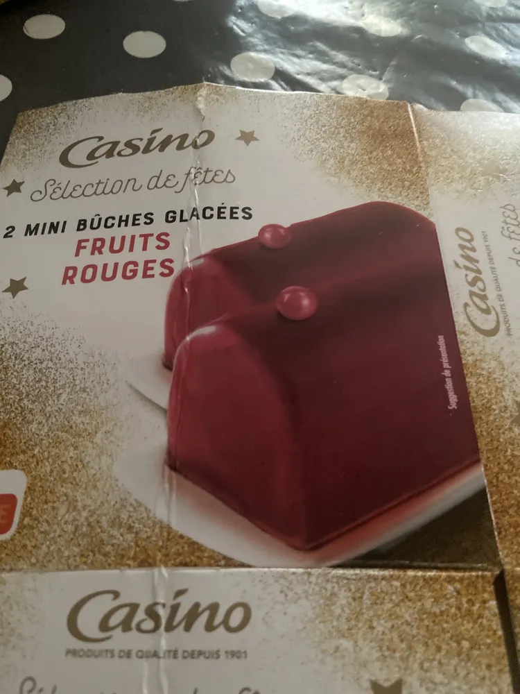 mini buche glacée fruits rouges