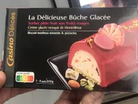 La délicieuse bûche glacée Sorbet plein fruit aux fruits rouges