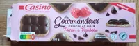 Les gourmandises chocolat noir fourré à la framboise