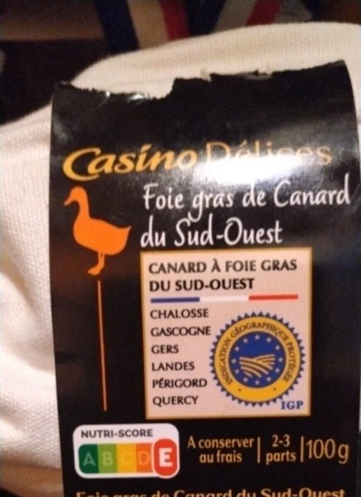 Foies gras de canard du Sud ouest