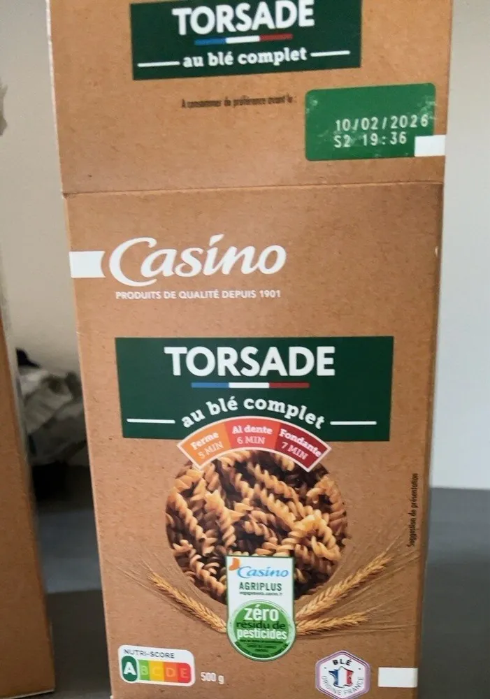 Torsade au blé complet