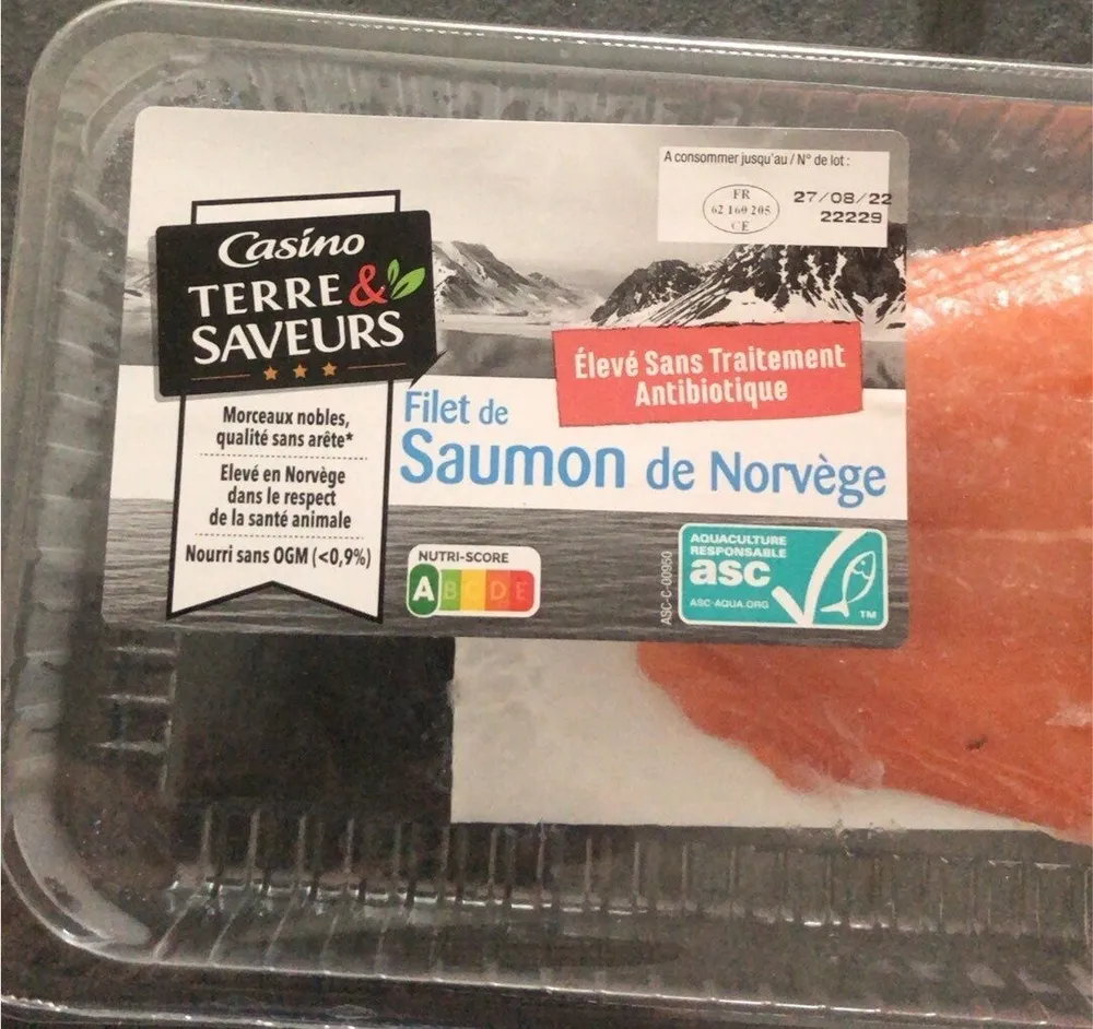 Filet de saumon de Norvège