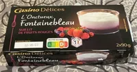 L’onctueux Fontainebleau sur lit de fruits rouge