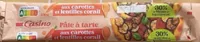 Pâte à tarte aux carottes et lentilles corail