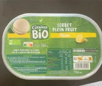 Sorbet plein fruit citron