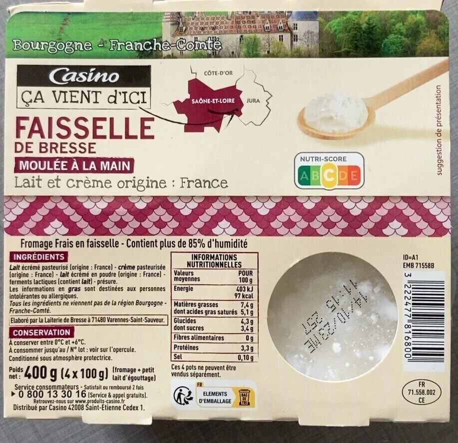 Faisselle de Bresse Moulée à la main