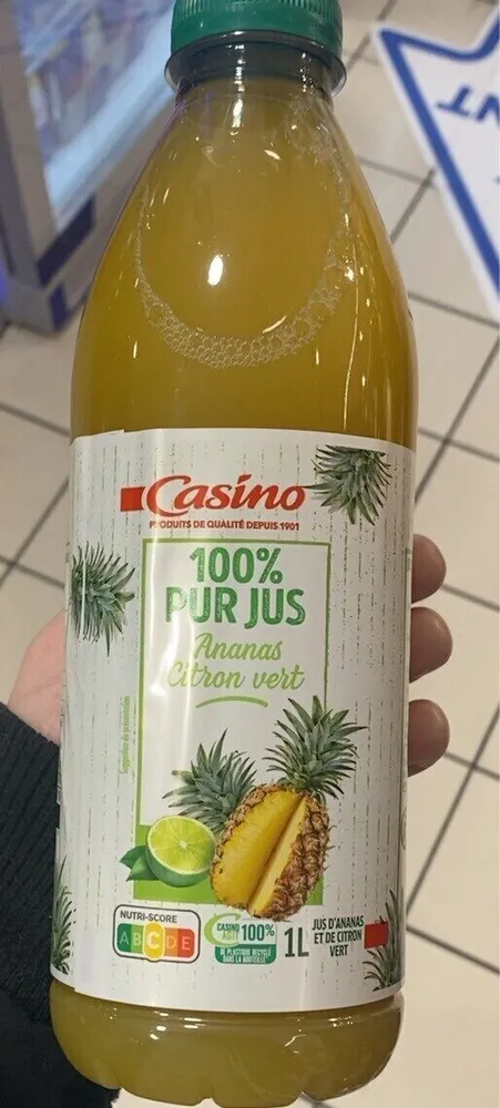 jus d’ananas et citron vert