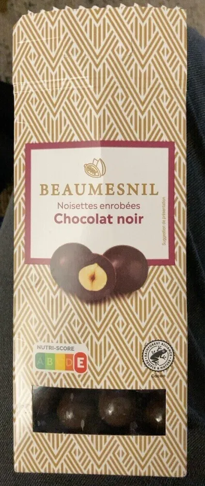 Beaumesnil Noisettes enrobees chocolate negro