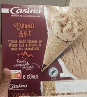 Glace au caramel salé