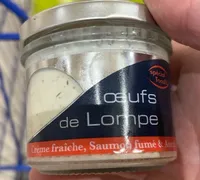 Oeufs de lompe crème fraîche, saumon fumé & aneth