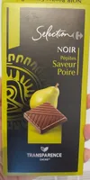 Chocolat noir pépites saveur poire