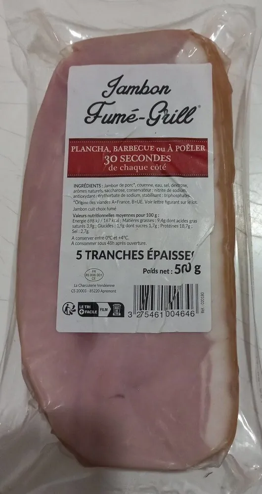 Jambon fumé grille