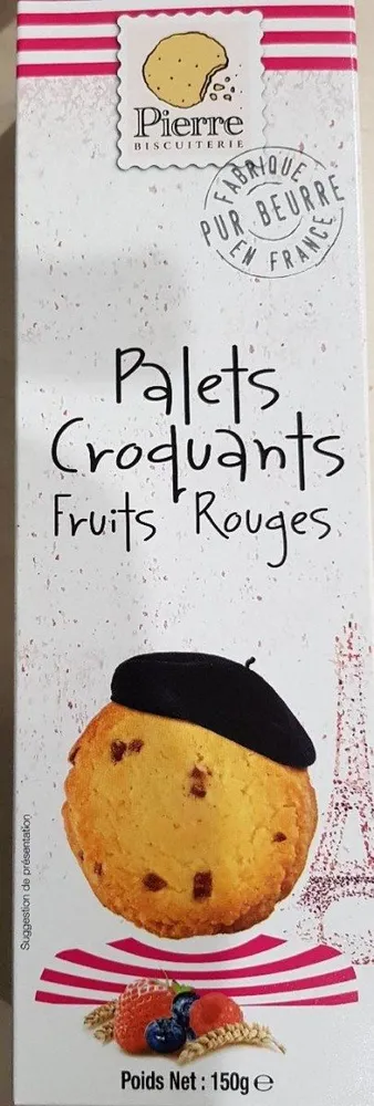 Palets croquants fruits rouges