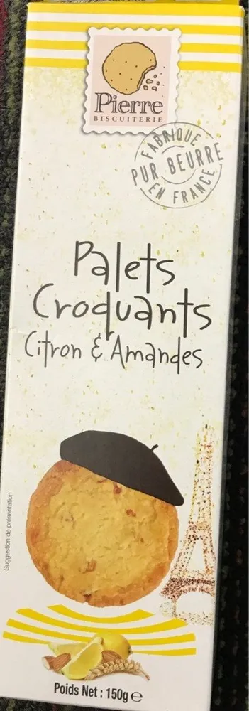 Palets Croquants, Citron & Amandes