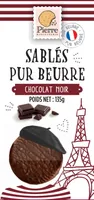 Sablés pur beurre enrobés de chocolat noir