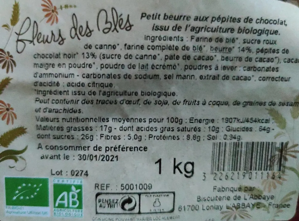 Biscuits au beurre d'Isigny AOP et à la vanille Bourbon