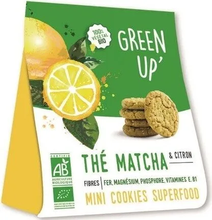 Mini cookies superfood thé matcha & citron