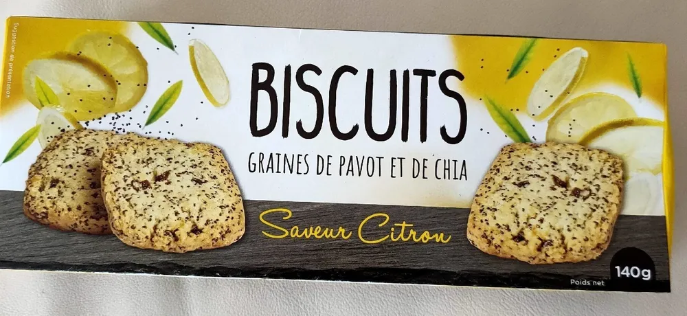 Biscuits graines de pavot et de chia