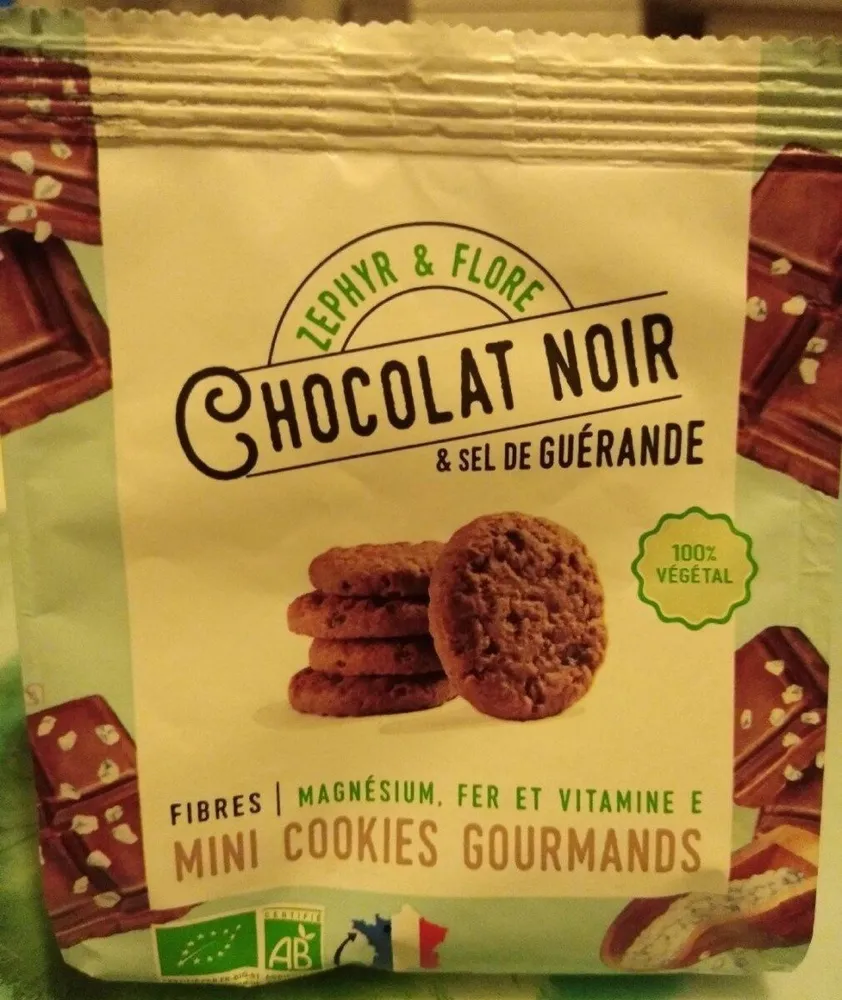 Mini cookies gourmands chocolat noir et sel de Guérande