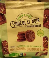 Mini cookies gourmands chocolat noir et sel de Guérande