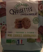 Mini Cookies Gourmands Noisette & Pepites de chocolat