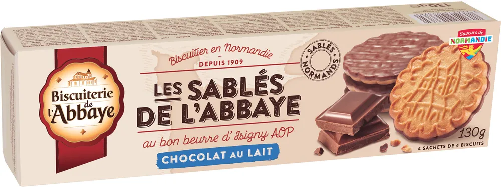 Les Sablés de l'Abbaye Chocolat au lait