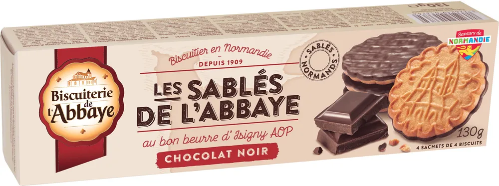 Les Sablés de l'Abbaye Chocolat noir