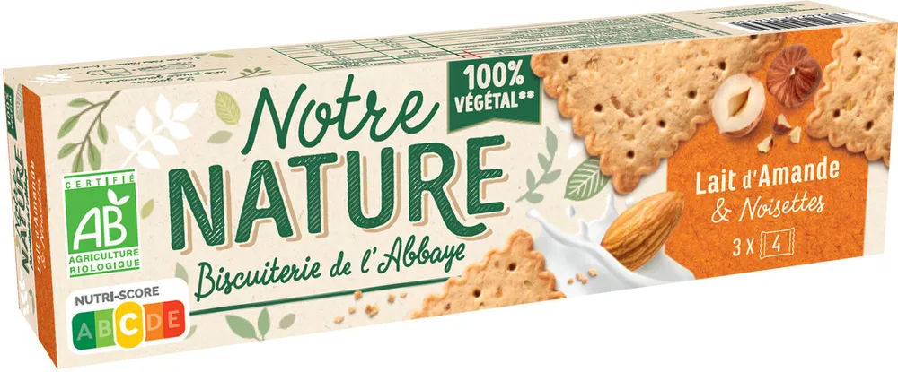 Notre Nature Lait d'amande et Noisettes