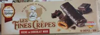 Les fines crêpes riche en chocolat noir