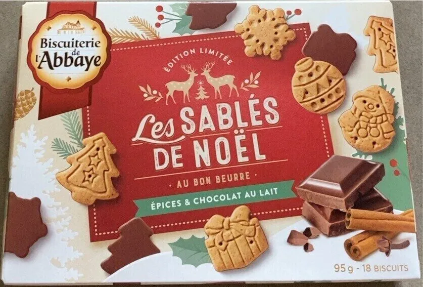 Les SABLÉS DE NOËL AU BON BEURRE ÉPICES & CHOCOLAT AU LAIT