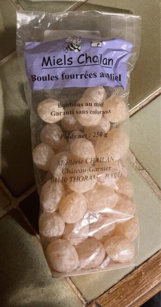 Boules fourrées au miel