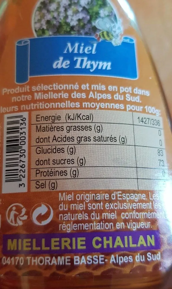 Miel de thym