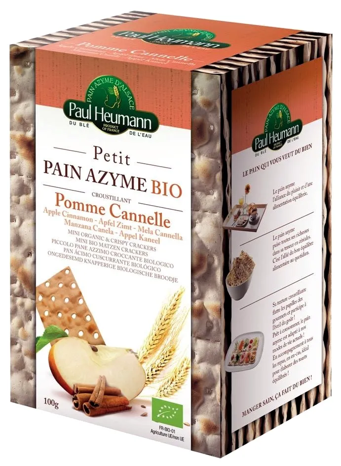 Petit Pain Azyme biologique Pomme&Cannelle Paul Heumann