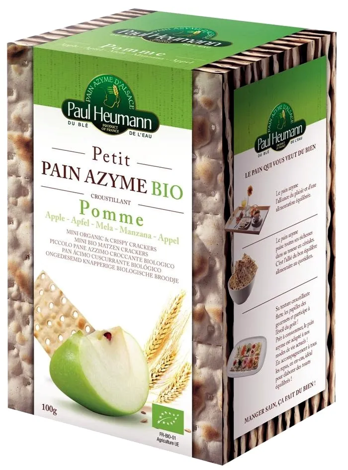 Petit Pain Azyme biologique Pomme Paul Heumann