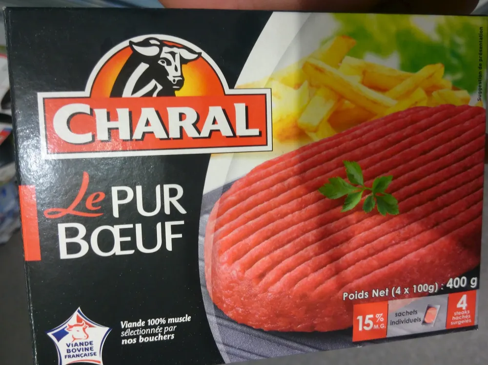 Le Steak Haché Pur Bœuf 15% MG surgelé