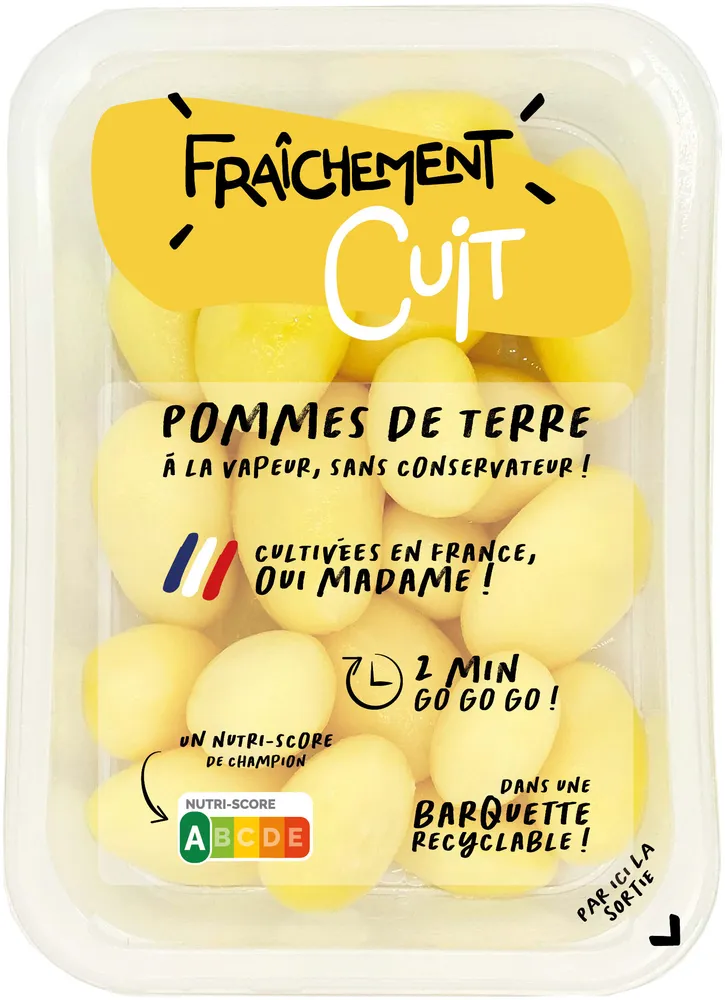 Pommes de terre entière sans peau