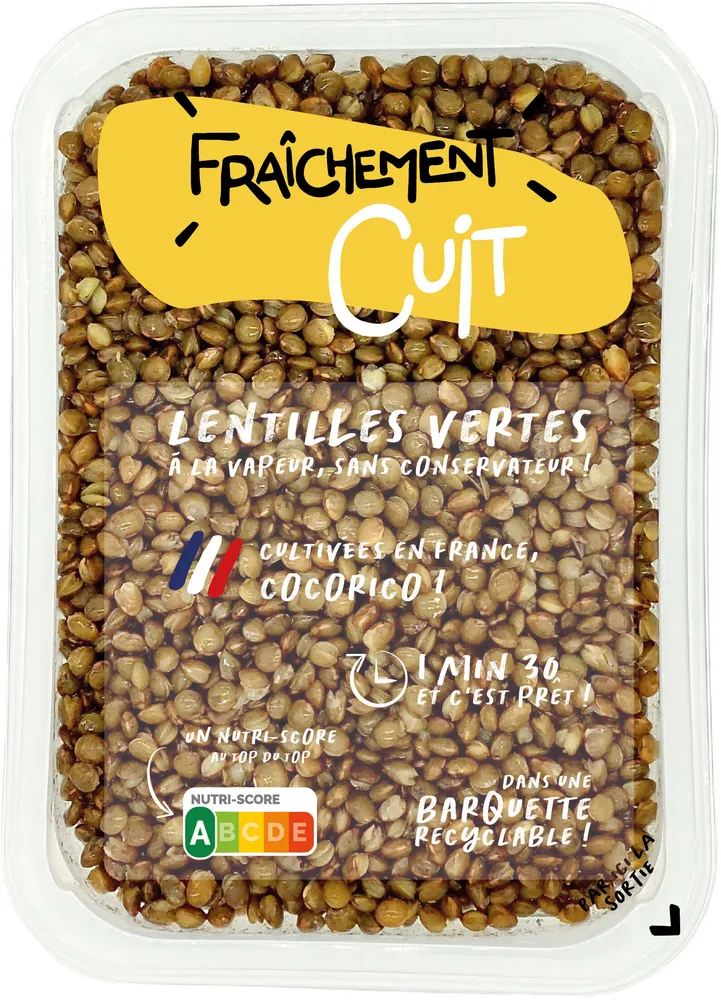 LENTILLES VERTES 300 G FRAICHEMENT CUIT by LUNOR