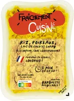 Riz, Poireaux, Lait de Coco et Curry