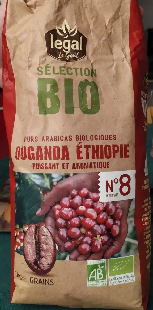 Purs arabica biologique Ouganda Éthiopie
