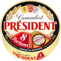 PRESIDENT CAMEMBERT 8PORTIONS 240g