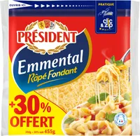 President emmental rape fondant 350g+30% offert