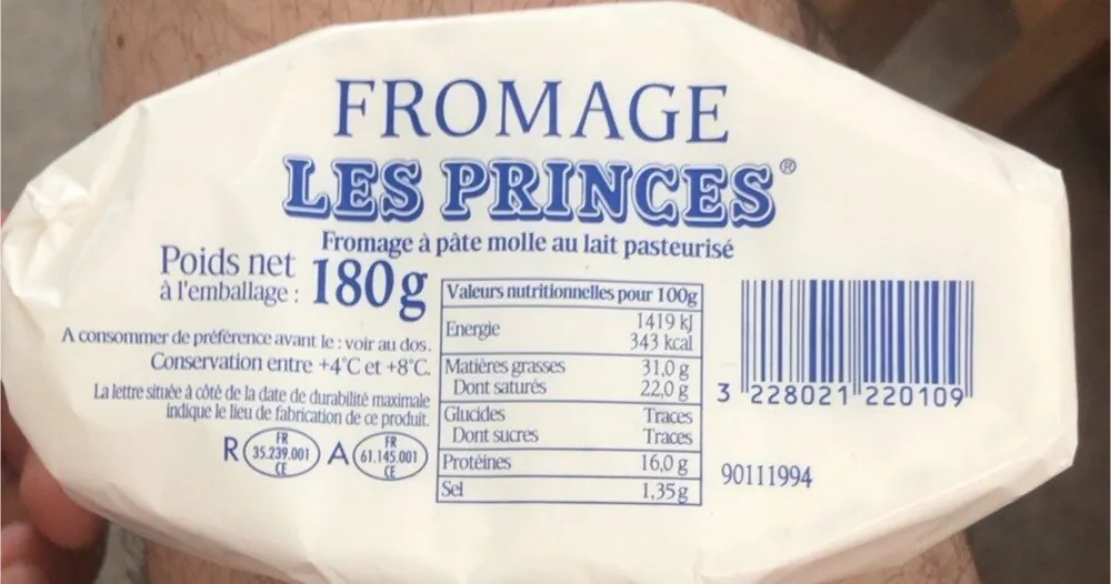 Formage à pâte molle au lait pasteurise